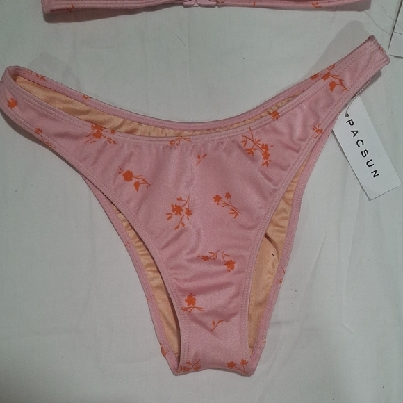 New PacSun Pink and Orange Bikini Set - Picture 3 of 7